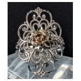 10K Gold Wire Flower Design Ring