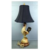 Ceramic Pollo Table Lamp With Shade, 31" Tall
