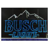 Busch Light Neon Sign, Approx 34" x 47", Powers On