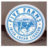 Five Farms Irish Cream Liqueur LED Sign, 19.75", Powers On, In Original Box