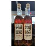 High West Bourbon And Rendezvous Rye Whiskey, Total Qty 6