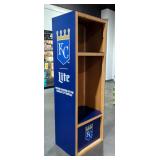 Miller Lite Kansas City Royals Promotional Store Display Shelf Unit, 72" x 24" x 18" 