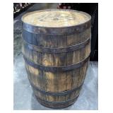 West Bottoms Whiskey Co Oak Barrel, Approx 36" x 24"