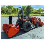Kubota B2400 4WD Tractor w/ Loader & Snowblower – Low Hours