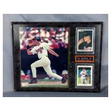  Cal Ripken Jr. Plaque With Photo And Baseball Cards, And Cal Ripken Baseball Weekly Newspaper Secti