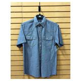 Key Blue Chambray Short Sleeve Work Shirt, Sizes M-2XL, Total Approx Qty 11