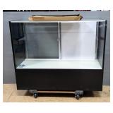 Glass Front Inventory Case With Glass Shelves, 38" x 48" x 18.25"