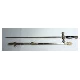 Masonic Cermonial 28" Sword In Decorative Sheath