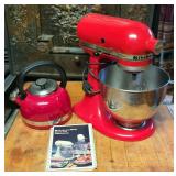 KitchenAid Ultra Power Stand Mixer With Manual, Model KSM90, And KitchenAid Tea Kettle
