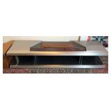Mid Century Modern Low Profile Media Console, Approx 15”x 74.5”x22”