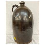 Large Brown Stoneware Jug with Handle, 20×11 Inches