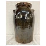 4-Gallon Glazed Stoneware Crock with Handles