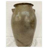 4-Gallon Salt-Glazed Stoneware Crock with Handles