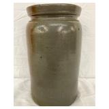 Stoneware Crock Jar with Glazed Finish, Measures 11×7 Inches