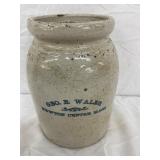 Stoneware Jar Marked ‘Geo. E. Wales, Newton Centre, Mass.’