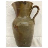Stoneware Pitcher with Handle, 11×6 Inches