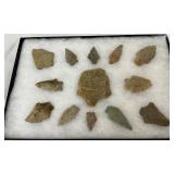Collection of Northern North Carolina Arrowheads 
