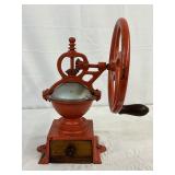Elma Cast Iron Hand-Crank Coffee Grinder with Wooden Drawer
