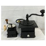 Cast Iron Manual Coffee Grinders with Hand Crank Mechanisms