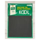 Kool Advertising Menu Sign, 17in x 24in