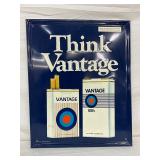 Emb. Vantage Cigarettes Sign, 18×21