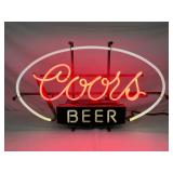 Coors Beer 2-color Neon Sign,  24in x 15in