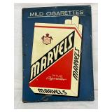 Emb. Marvels Mild Cigarettes Sign, 14in x 20in