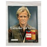 Emb. Winston Cigarettes Sign, 18in x 22in