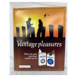 Emb. Vantage Cigarettes Sign, 18in x 21in