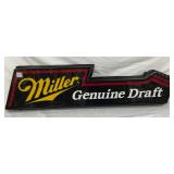 Miller Genuine Draft Lighted Lexan Sign, 41in x 12in
