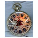 Budweiser Pocket-Watch Style Wall Clock, 16x21in