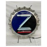 Zima Neon Light Sign in Bottle Cap Design, 22in.