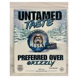 Emb. Husky Mint Long Cut Sign, 16×19