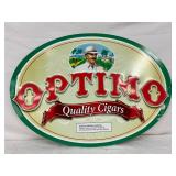 Emb. Optimo Quality Cigars Sign, 20×15 