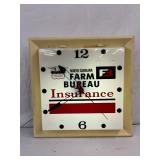 North Carolina Farm Bureau Insurance Electric Wall Clock with 18-Inch Plastic Face