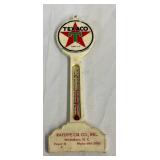 Texaco-Branded Plastic Thermometer Advertising Ratliffe Oil Co., Inc., 3in x 7in
