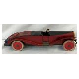 Red Marx 16-Inch Tin Toy Car with Driver Figure