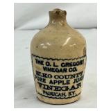 3in. Stoneware Jug by O.L. Gregory Vinegar Co., Elko County, Paducah, KY