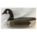Cork Style Duck Decoy with Painted Wooden Head, Measuring 21in x 12in