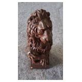 Wood Lion Figurine