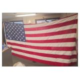 Vintage Sewn American Flag – 112" x 58"