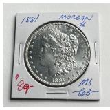 1881 Morgan Silver Dollar