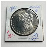 1881-S Morgan Silver Dollar