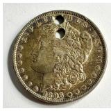1896 Morgan Silver Dollar (Holed)