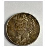 1924 Peace Silver Dollar