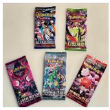 5 Unopened Pokemon Card Packs incl. 2 Mega Packs (Lot 5 of 5)