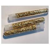 3 Large Vials of Gold Leaf Flakes – Approx. 2.5 g Each