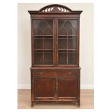Antique Glass-Front China Cabinet / Hutch