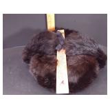 Authentic Vintage Soviet Mink Fur Hat, Size 61 – Original Paper Tag – Potterville