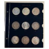 Lot of 9 Morgan Silver Dollars - 1889-S to 1891-S, Incl. 1890-CC and 1891-CC